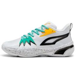 Buty do koszykówki męskie PUMA Genetics Speckle. Białe buty do koszykówki Puma, bez zapięcia, do koszykówki. Za 309.99 zł.