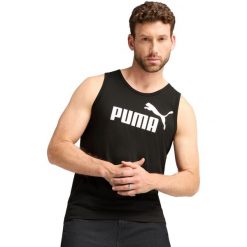 Podkoszulek męskie Puma Ess No. 1 Logo Tank. Czarne podkoszulki Puma, m, bez wzorów, z bawełny, bez ramiączek. Za 166.99 zł.