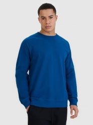 4F Bluza dresowa nierozpinana bez kaptura męska - niebieska XXL. Niebieskie bluzy bez kaptura 4F, m, bez wzorów, z bawełny, bez kaptura. W wyprzedaży za 99.99 zł.