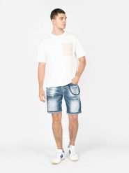 Xagon Szorty "Denin Shorts" | MR 229 | Mężczyzna | Niebieski. Niebieskie szorty Xagon, m, bez wzorów, z bawełny, eleganckie. W wyprzedaży za 459.00 zł.