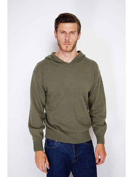 C& Jo Sweter w kolorze khaki rozmiar: 46. Brązowe swetry nierozpinane C& Jo, bez wzorów, bez kołnierzyka, bez ramiączek. Za 126.75 zł.