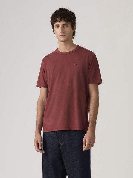 Levi's Koszulka w kolorze bordowym rozmiar: L. Czerwone bezrękawniki Levi's®, l, bez wzorów, z bawełny, bez kołnierzyka, bez ramiączek. Za 69.45 zł.