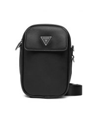 Guess Saszetka HMMISA P5425 Czarny. Czarne torby na ramię Guess, z aplikacjami, ze skóry, bez dodatków. Za 219.99 zł.