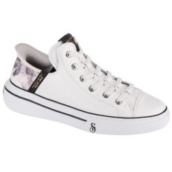 Buty sportowe Sneakersy męskie, Slip-Ins Snoop One - OG. Białe buty sportowe casual Skechers, bez wzorów, z materiału, bez zapięcia. Za 553.00 zł.