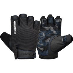 Rękawiczki gimnastyczne T2 - Half Finger - Niebieski - S. Niebieskie rękawiczki RDX SPORTS, bez wzorów, z bawełny. Za 317.85 zł.