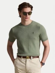Polo Ralph Lauren T-Shirt 710B13892006 Zielony Regular Fit. Zielone koszulki polo Polo Ralph Lauren, m, bez wzorów, z bawełny, bez kołnierzyka, bez ramiączek. Za 859.99 zł.