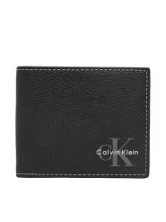 Calvin Klein Portfel Bold Pebble Billfold W/ Coin LV04D1270G Czarny. Czarne portfele CALVIN KLEIN, bez wzorów, ze skóry. Za 329.99 zł.