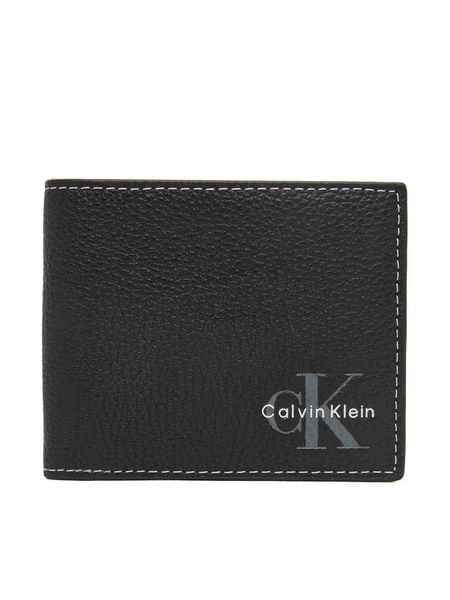 Calvin Klein Portfel Bold Pebble Billfold W/ Coin LV04D1270G Czarny. Czarne portfele CALVIN KLEIN, bez wzorów, ze skóry. Za 329.99 zł.