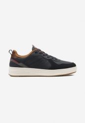 Granatowo-Brązowe Buty Sportowe Sneakersy z Perforacją z Boku Baxlita. Niebieskie buty sportowe casual Born2be, bez wzorów, bez zapięcia. W wyprzedaży za 127.99 zł.