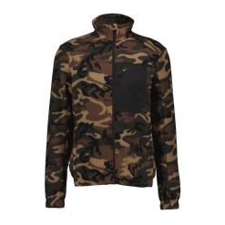 Polar outdoor Solognac 500 camo. Zielone bluzy z polaru SOLOGNAC, m, bez wzorów, z bawełny, bez kaptura. Za 99.99 zł.