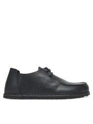 Birkenstock Półbuty Utti Lace 1029579 Czarny. Czarne eleganckie półbuty Birkenstock, bez wzorów, ze skóry, bez obcasa, bez zapięcia. Za 719.99 zł.