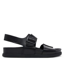 Sandały Clarks. Czarne sandały Clarks, bez zapięcia. Za 339.99 zł.