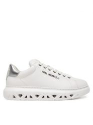 KARL LAGERFELD Sneakersy KL54519A Biały. Białe buty sportowe casual KARL LAGERFELD, bez wzorów, ze skóry, bez zapięcia. Za 739.99 zł.