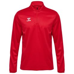Bluza hmlESSENTIAL HALF-ZIP. Niebieskie bluzy Hummel, l, bez wzorów, bez kaptura. Za 162.00 zł.