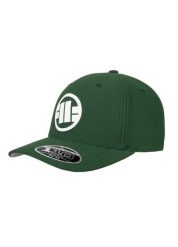 Czapka męska Pitbull Full Cap Tech Logo. Zielone czapki z daszkiem PITBULL, bez wzorów, z bawełny. Za 119.99 zł.