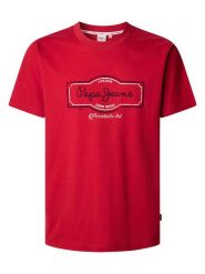 Pepe Jeans Koszulka "Daxton" w kolorze czerwonym rozmiar: XL. Czerwone bezrękawniki Pepe Jeans, xl, bez wzorów, z bawełny, bez kołnierzyka, bez ramiączek. Za 92.95 zł.