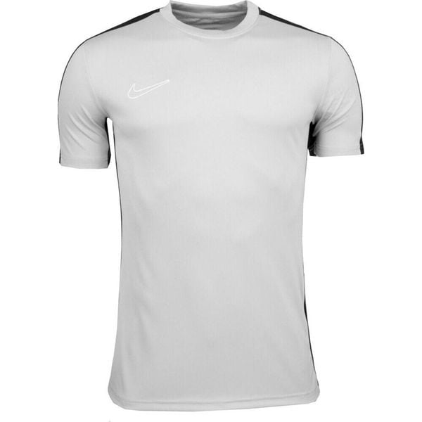 Koszulka sportowa męska Nike DF Academy 23. Szare t-shirty sportowe Nike, bez wzorów, bez ramiączek, do piłki nożnej. Za 120.45 zł.