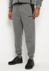 Szare Spodnie Dresowe Joggery ze Ściągaczami i Kontrastowymi Wstawkami Napova. Szare joggery i bojówki Born2be, na co dzień, l, bez wzorów, z dresówki, eleganckie. W wyprzedaży za 72.24 zł.