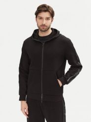 EA7 Emporio Armani Bluza 7M000142 AF12660 UC001 Czarny Regular Fit. Czarne bluzy EA7 Emporio Armani, m, bez wzorów, z bawełny, bez kaptura. Za 309.99 zł.