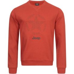 Męska bawełniana bluza Jeep® z okrągłym dekoltem. Bluzy Jeep, m, bez wzorów, z bawełny, bez kaptura. Za 207.99 zł.