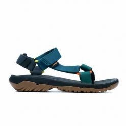Buty do chodzenia męskie Teva Hurricane Xlt2. Niebieskie buty turystyczne Teva, bez wzorów, z materiału, bez zapięcia, trekkingowe. Za 372.00 zł.