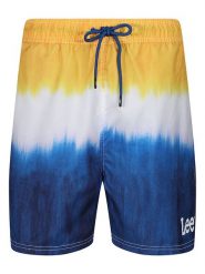 LEE Underwear Szorty kąpielowe "Scorpian" w kolorze niebiesko-żółtym rozmiar: M. Niebieskie kąpielówki LEE Underwear, m, z aplikacjami. Za 101.23 zł.