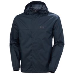 Kurtka wodoodporna Helly Hansen Vancouver. Niebieskie kurtki przeciwdeszczowe Helly Hansen, bez wzorów, bez kaptura. W wyprzedaży za 494.95 zł.