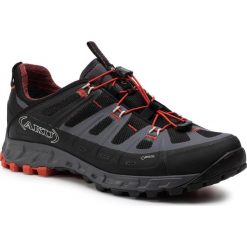 Trekkingi AKU - Selvatica Gtx GORE-TEX 678 Black/Red 219. Czarne trekkingi Aku, bez wzorów, z gore-texu, bez zapięcia. W wyprzedaży za 419.00 zł.