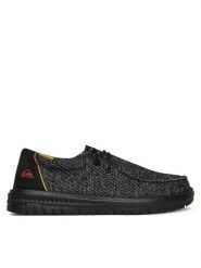 Quiksilver Półbuty WADE-01 Czarny. Czarne eleganckie półbuty Quiksilver, bez wzorów, z materiału, bez obcasa, bez zapięcia. Za 179.99 zł.