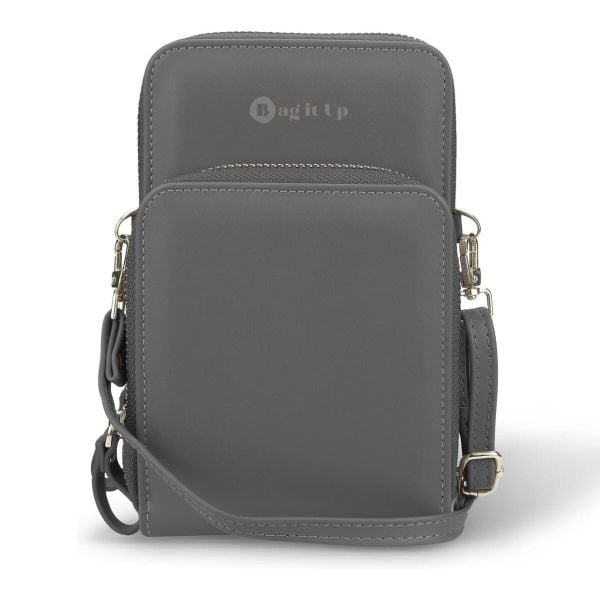 Bag It Up! Torebka crossbody - szara. Czarne torby na ramię bez wzorów, na ramię, małe, bez dodatków. Za 140.99 zł.