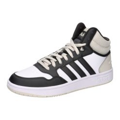 Buty Hoops 3.0 Mid Rozmiar 44 2/3 - IH0157 Biały. Białe buty do koszykówki Adidas, bez zapięcia, do koszykówki. Za 294.65 zł.