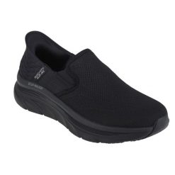 Buty sportowe Sneakersy męskie, Skechers D'Lux Walker - Orford Slip-ins. Czarne buty sportowe casual Skechers, bez wzorów, bez zapięcia. Za 349.99 zł.