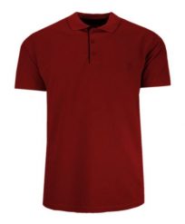 Koszulka POLO Casualowa Bordowa, Krótki Rękaw z Kołnierzykiem, Jednokolorowa -EXPOMAN. Czerwone bluzki z długim rękawem Expoman, m, bez wzorów, z bawełny, bez kołnierzyka, bez ramiączek. Za 109.00 zł.