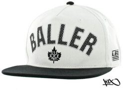 Czapka snapback 8527 K1x Baller 100% bawełna, One Size. Białe czapki z daszkiem K1X, bez wzorów, z bawełny. Za 178.99 zł.