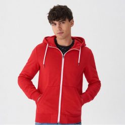 Rozpinana bluza z kapturem - Czerwony. Bluzy z kapturem marki House. Za 59.99 zł.