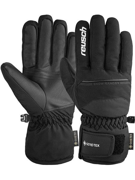 Reusch Rękawiczki narciarskie "Snow Ranger GORE-TEX" w kolorze czarnym rozmiar: 7. Czarne rękawiczki Reusch, bez wzorów, z gore-texu. Za 227.31 zł.