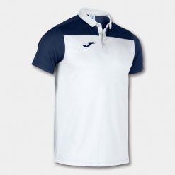 Koszulka polo do tenisa męska Joma Hobby II. Białe koszulki polo Joma, m, bez wzorów, bez kołnierzyka, bez ramiączek. Za 126.55 zł.