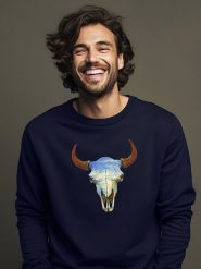 WOOOP Bluza w kolorze granatowym rozmiar: L. Niebieskie bluzy Wooop, l, bez wzorów, bez kaptura. Za 148.61 zł.