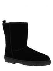 Gooce Skórzane kozaki zimowe "Gully" w kolorze czarnym rozmiar: 43. Czarne kozaki Gooce, na zimę, bez wzorów, ze skóry, bez obcasa, bez zapięcia. Za 221.88 zł.