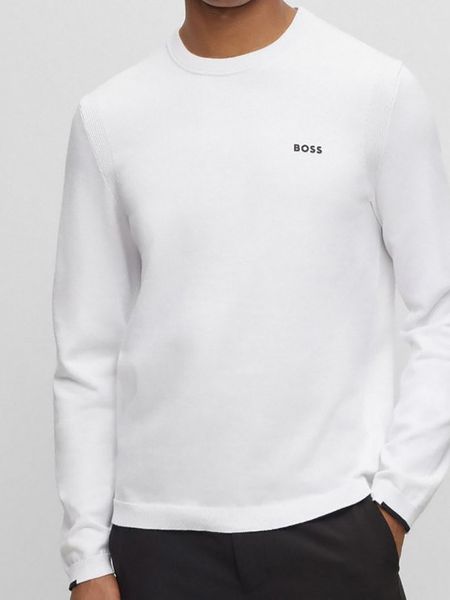 Hugo Boss Underwear Sweter w kolorze białym rozmiar: L. Białe swetry nierozpinane Hugo Boss Underwear, l, bez wzorów, bez kołnierzyka, bez ramiączek. Za 373.45 zł.