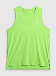 4F Koszulka do biegania regular szybkoschnąca męska - zielona XL. Zielone t-shirty 4F, m, bez wzorów, z materiału, bez kołnierzyka, bez ramiączek. Za 119.99 zł.