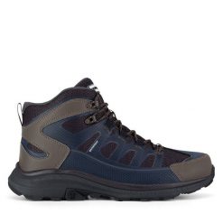 Trekkingi Hunter. Niebieskie botki sznurowane Hunter, bez wzorów, bez obcasa, bez zapięcia. Za 379.99 zł.