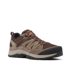 Buty turystyczne - COLUMBIA REDMOND WTP - męskie. Buty trekkingowe Columbia, bez wzorów, z kauczuku, bez zapięcia, trekkingowe. Za 399.99 zł.