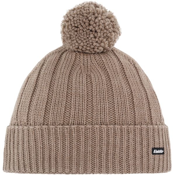 Czapka Eisbar Ayo Pompon MÜ. Brązowe czapki zimowe Eisbar, bez wzorów. W wyprzedaży za 165.51 zł.