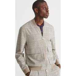 Kurtka bomber w kratę - Szary. Kurtki marki Reserved. Za 279.99 zł.