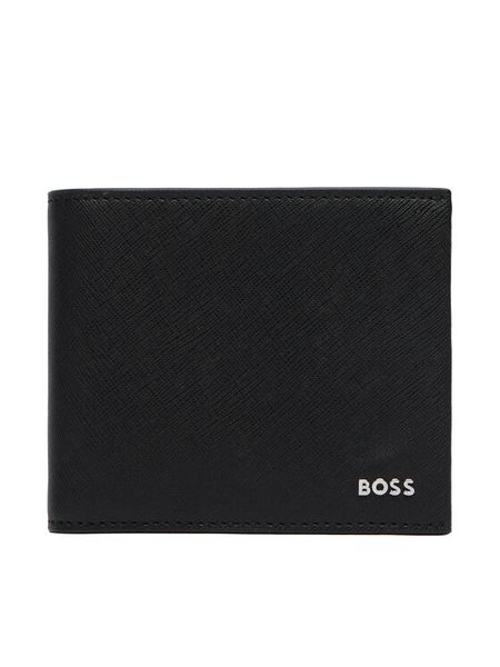 BOSS Portfel 50568387 Czarny. Czarne portfele Boss, bez wzorów, ze skóry. Za 449.99 zł.
