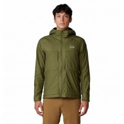 Kurtka turystyczna Mountain Hardwear Kor AirShell™. Zielone kurtki MOUNTAIN HARDWEAR, l, bez wzorów, z materiału, bez kaptura. Za 757.10 zł.