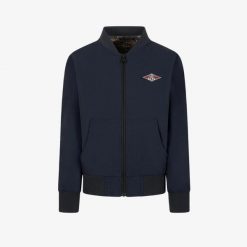 Kurtka Bear Surfer Bomber granatowa. Niebieskie kurtki BEAR, na jesień, uniwersalny, bez wzorów, z materiału, bez kaptura. Za 380.66 zł.