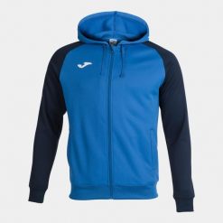 Bluza do piłki nożnej męska Joma Academy IV. Niebieskie bluzy Joma, l, bez wzorów, bez kaptura. W wyprzedaży za 154.70 zł.