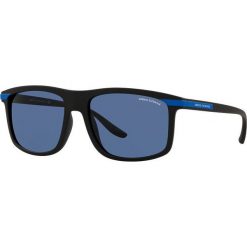Armani Exchange - Okulary przeciwsłoneczne 0AX4110S. Czarne okulary przeciwsłoneczne Armani Exchange, prostokątne. Za 349.90 zł.